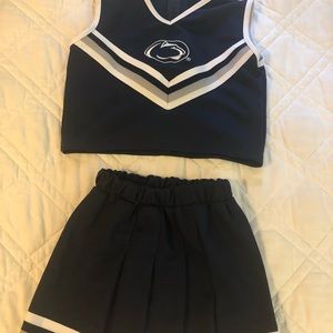 Girls Penn State cheer leader outfit